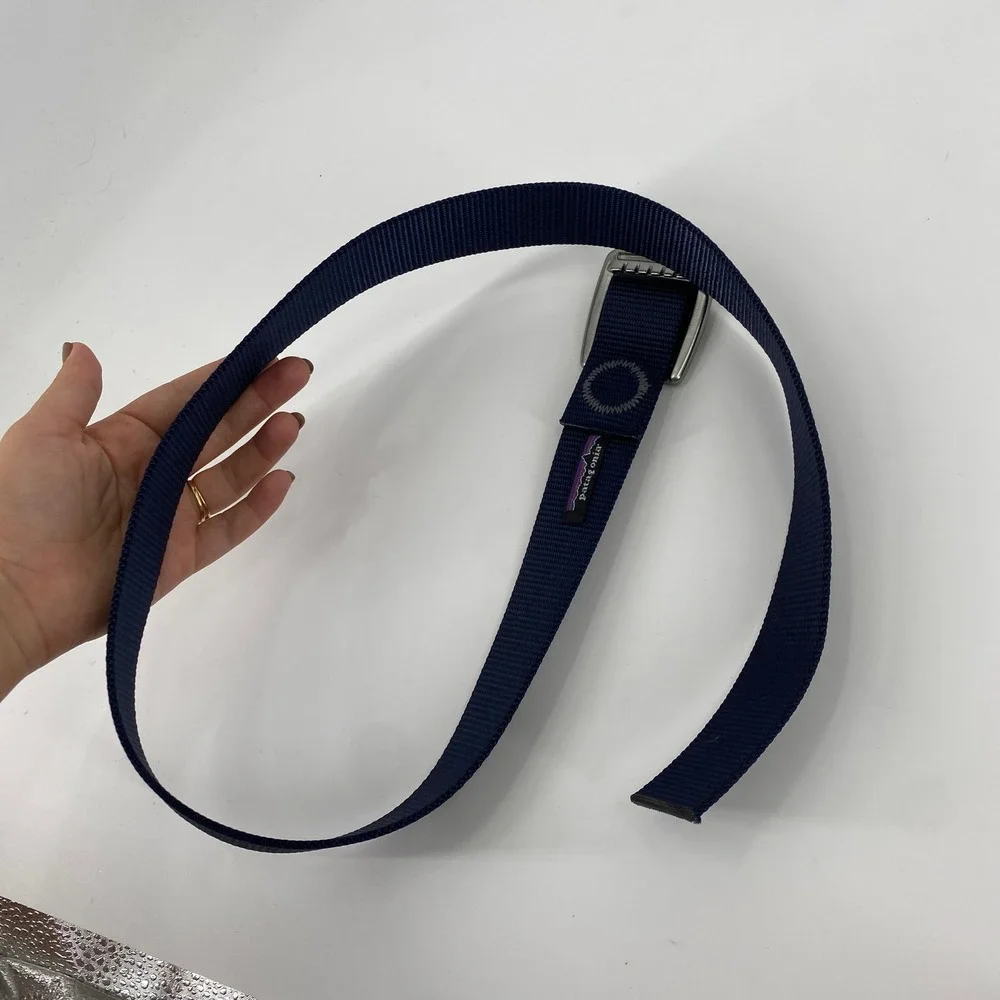 Patagonia Friction Belt OS Navy Blue Webbing Tech